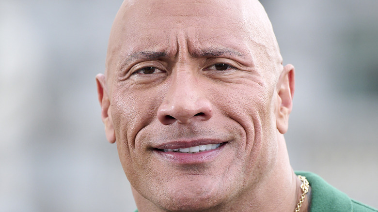 Dwayne Johnson smiling