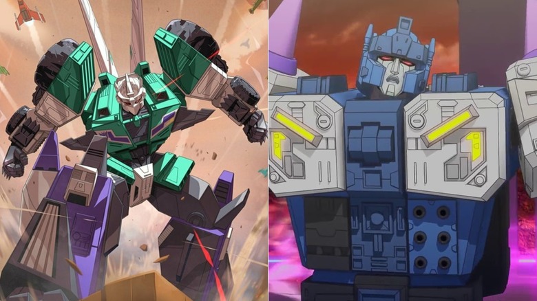 Sixshot and Overlord in robot form