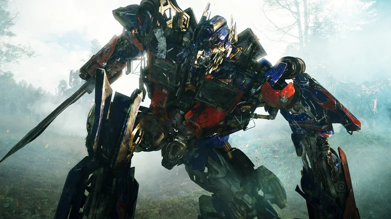 Optimus Prime with a sword