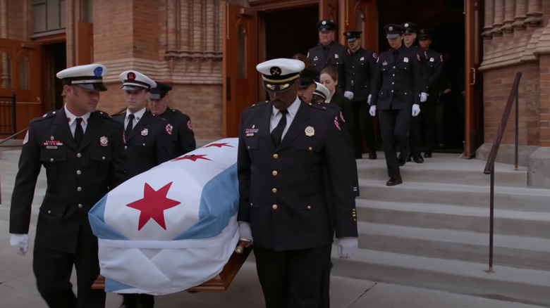 Benny's funeral in Chicago Fire