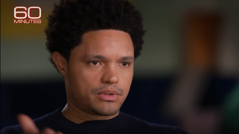 Trevor Noah gesturing 60 minutes interview