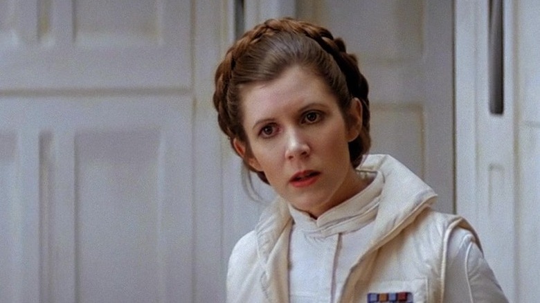 Princess Leia wearing expression of disbelief