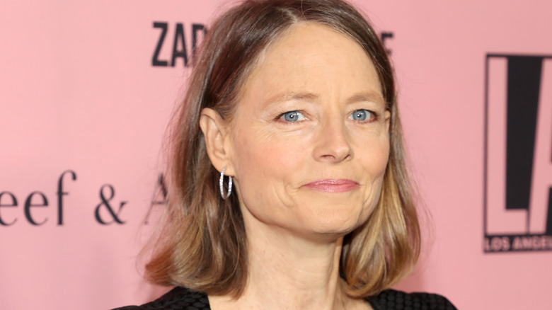 Jodie Foster staring