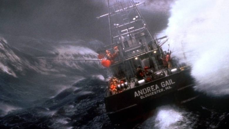 The Andrea Gail struggling in storm