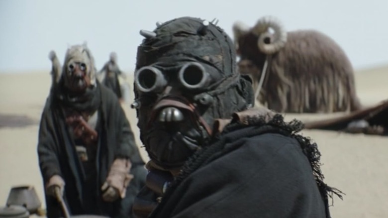 One of the Tusken Raider scenes from "The Book of Boba Fett"