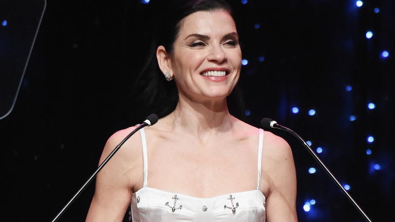 Julianna Margulies giving a speech