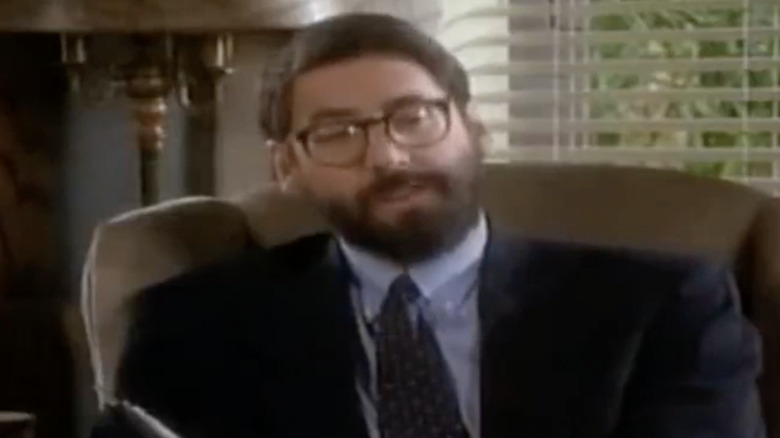 John Landis looks down