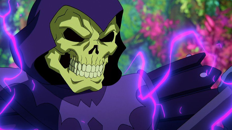 Skeletor using his dark magic