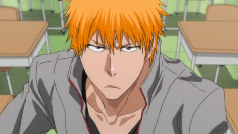 Ichigo scowling