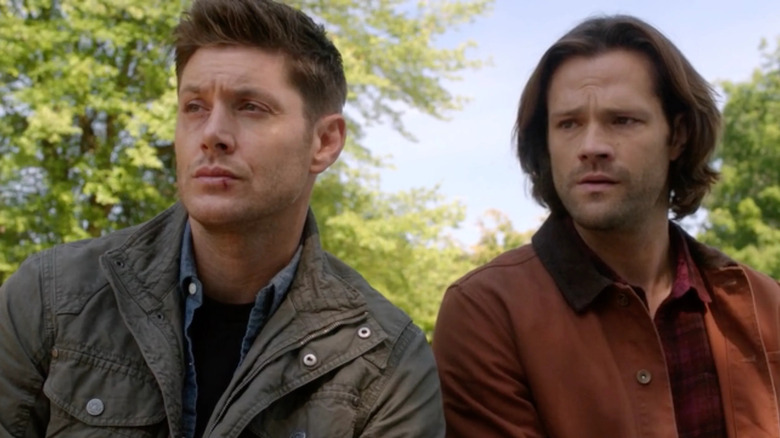 The Winchester brothers outside