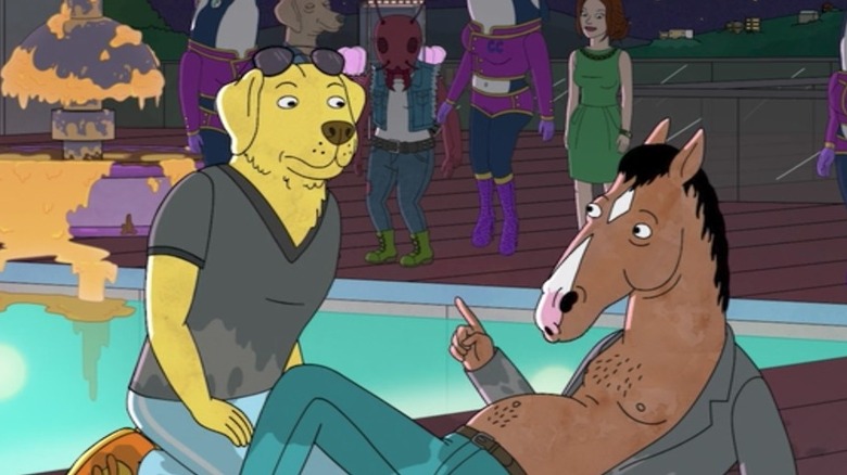 Mr. Peanutbutter and BoJack Horseman