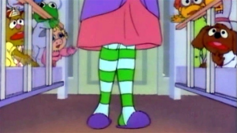 Nanny walks by Muppet Babies