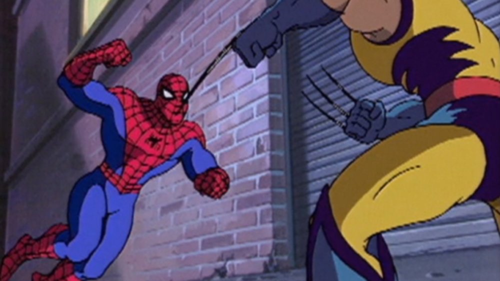 Spider-Man and Wolverine in Spider-Man, X-Men, crossover