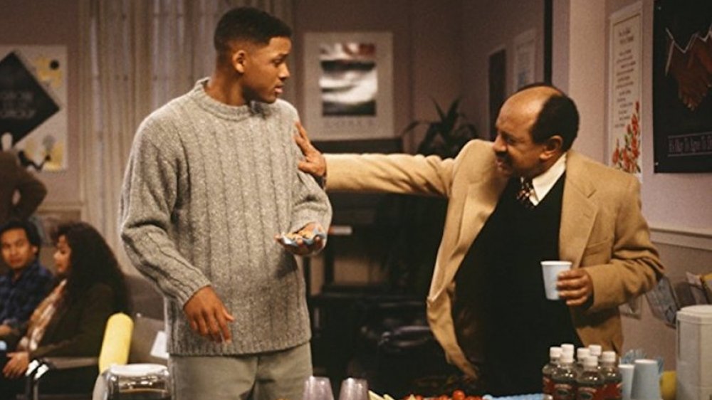 Will Smith and Sherman Hemsley in The Fresh Prince of Bel Air, The Jeffersons, crossover