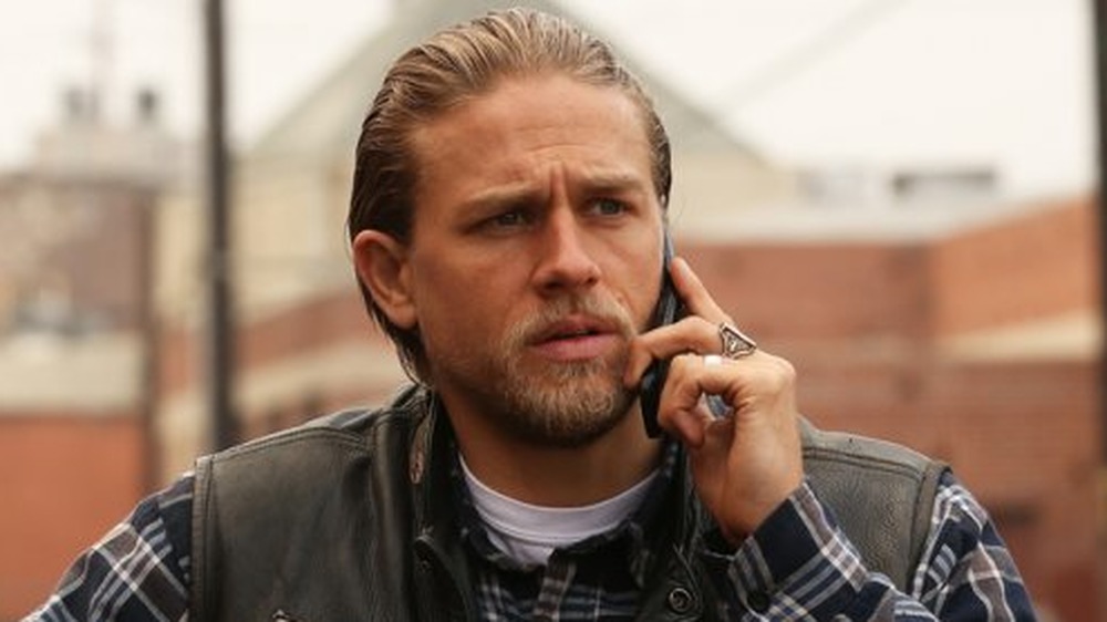 Charlie Hunnam at Jax Teller on Sons of Anarchy