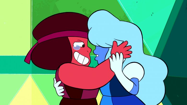 Ruby and Sapphire in Steven Universe