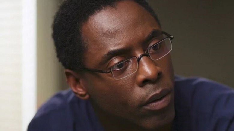 Dr. Preston Burke listening on "Grey's Anatomy"