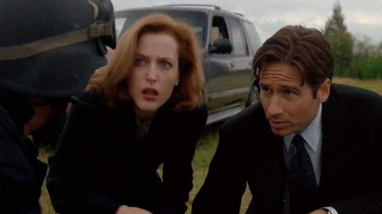 Mulder and Scully look shocked