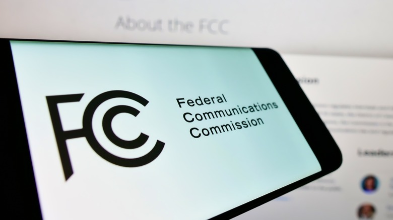 FCC logo on phone