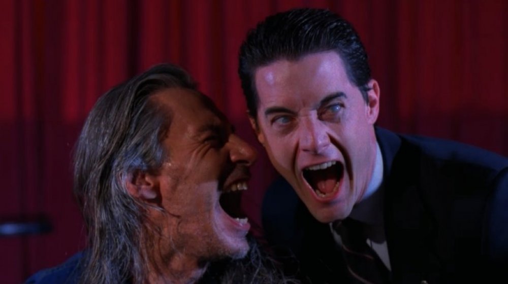 Frank Silva and Kyle MacLachlan in Twin Peaks