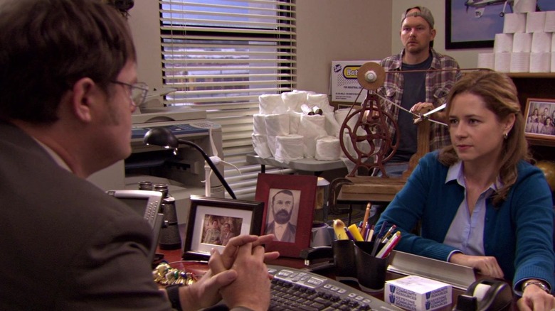 Pam, Dwight, and Nate The Office