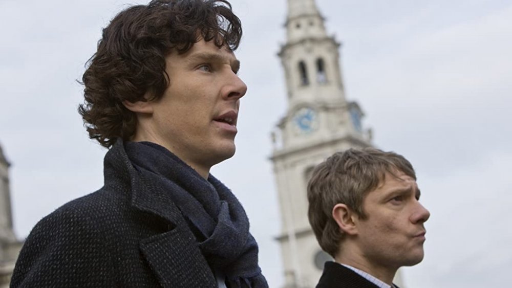 Benedict Cumberbatch and Martin Freeman in Sherlock