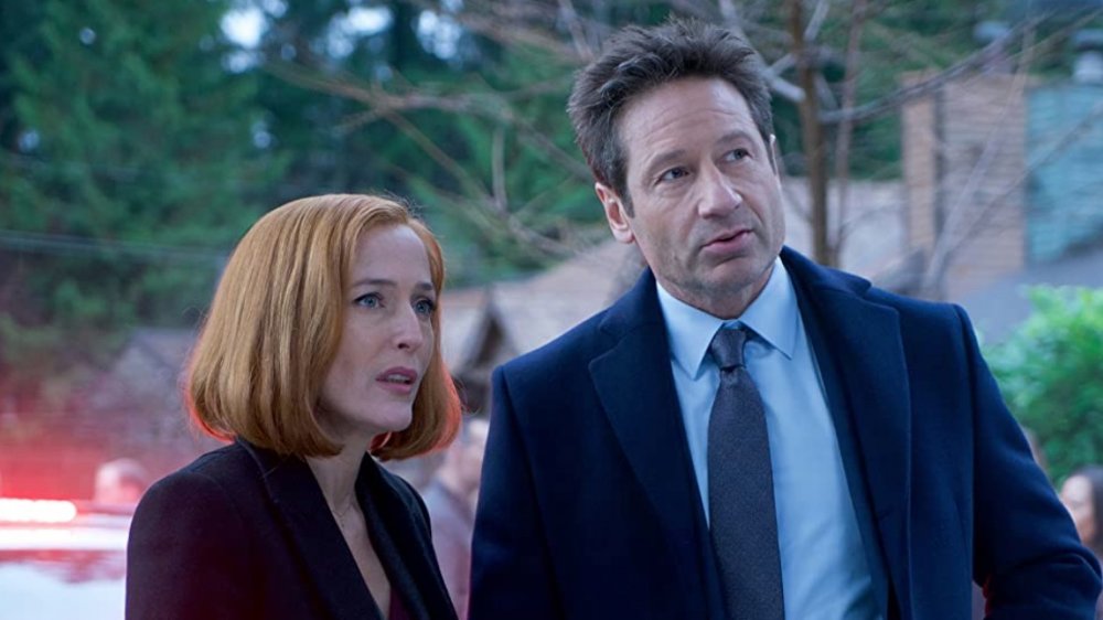 Gillian Anderson and David Duchovny in The X-Files