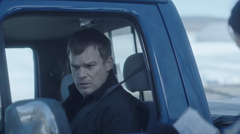 Dexter Morgan in pickup truck