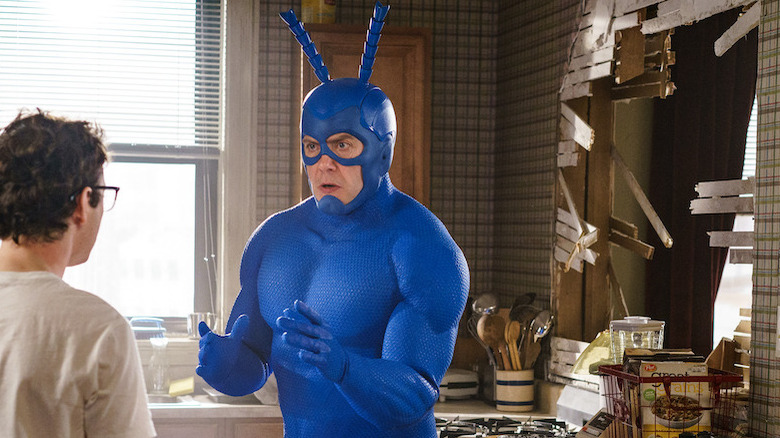 The Tick in destroyed kitchen
