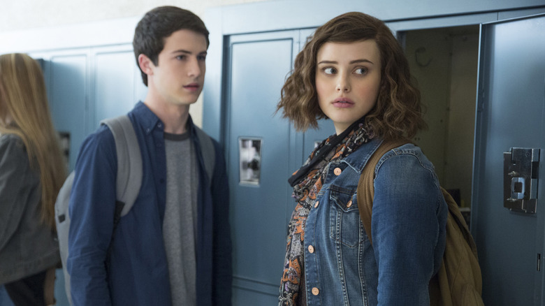 Hannah Baker looking over her shoulder in 13 Reasons Why