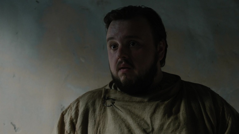 Sam Tarly looking concerned