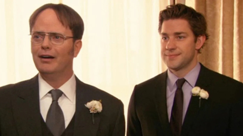 Dwight and Jim meet the best man