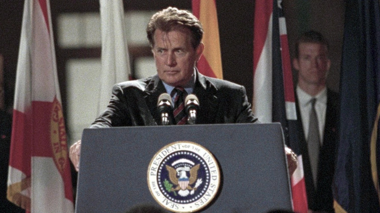 President Bartlet holds a press conference