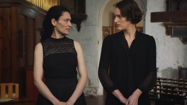 Claire and Fleabag looking at each other