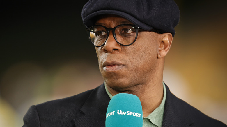 Ian Wright presents before event