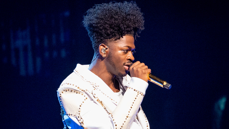 Lil Nas X performing on stage