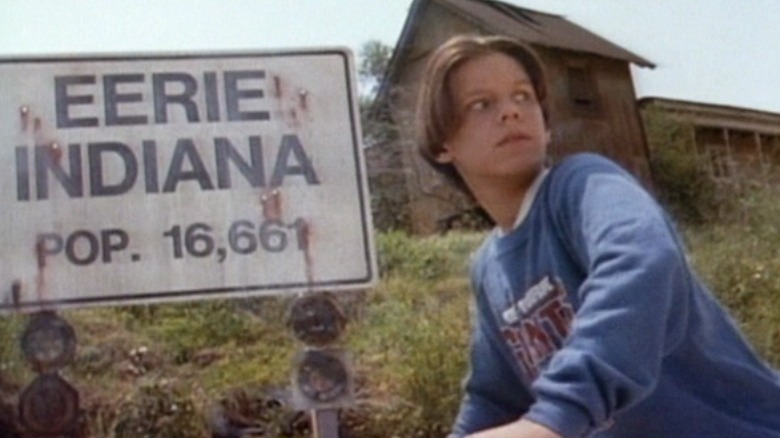 Marshall on his bike in Eerie, Indiana