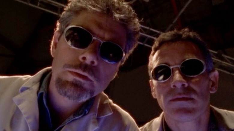 Two men in sunglasses in Outer Limits