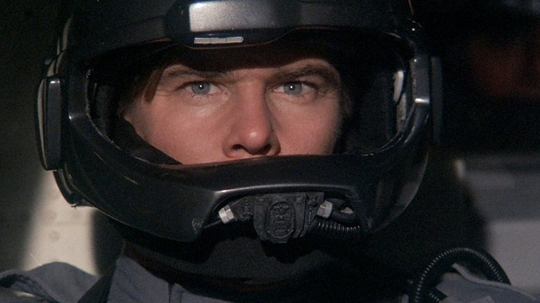 Airwolf's pilot in action