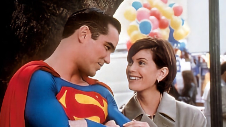 Superman and Lois Lane smiling