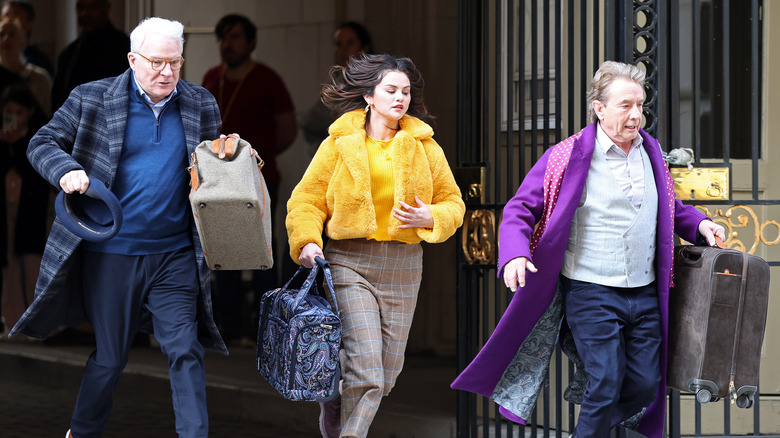 Charles, Mabel and Oliver running