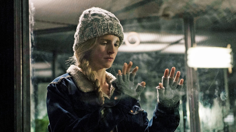 Prairie looks at her hands on "The OA" (2016-2019)