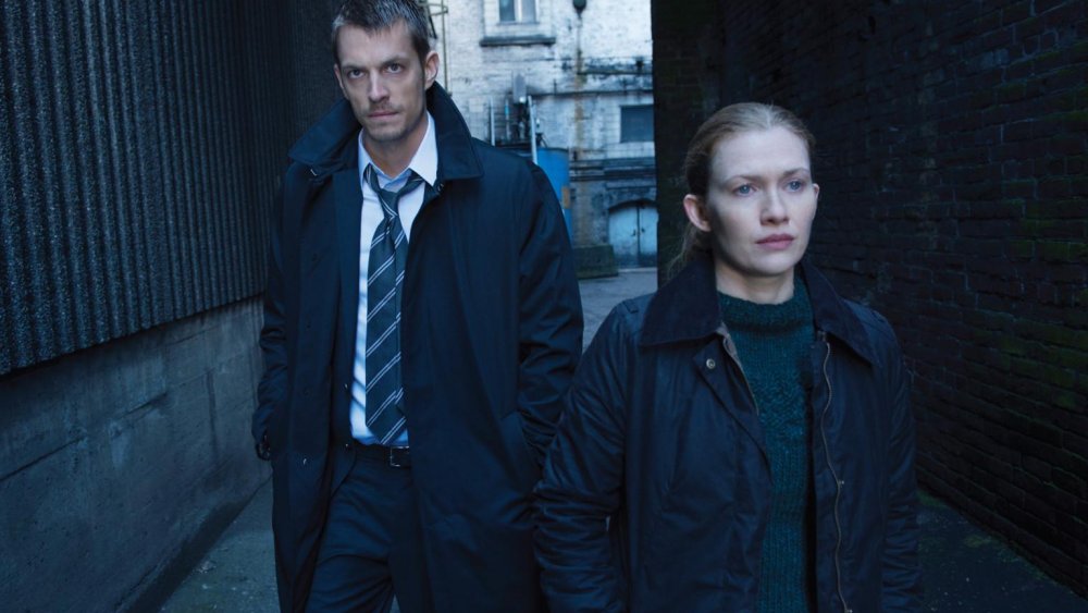 Joel Kinnaman and Mireille Enos in The Killing