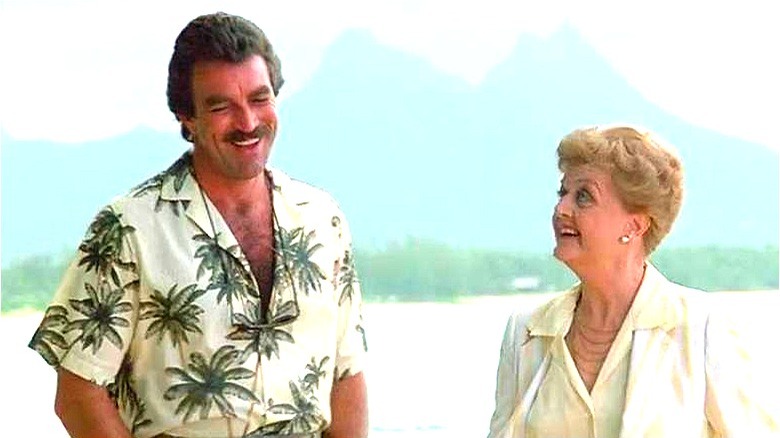 Magnum and Jessica Fletcher walking