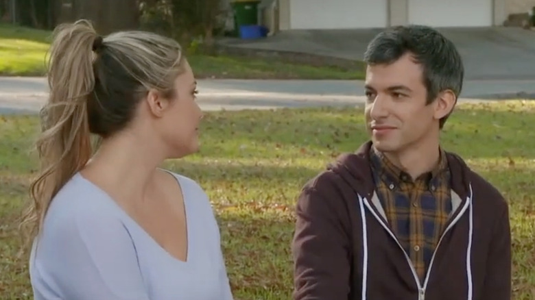 Nathan Fielder with professional escort