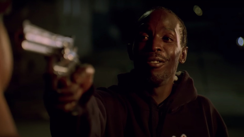 Omar Little with revolver