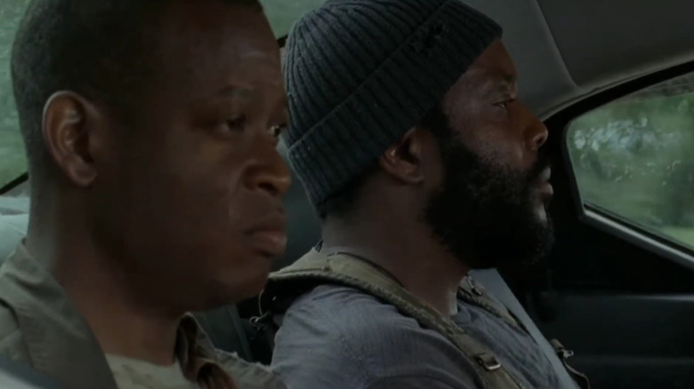 Bob and Tyreese riding in car