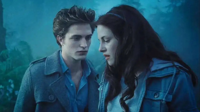 Edward and Bella in woods