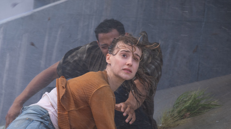 Kate and Jeb watching tornado