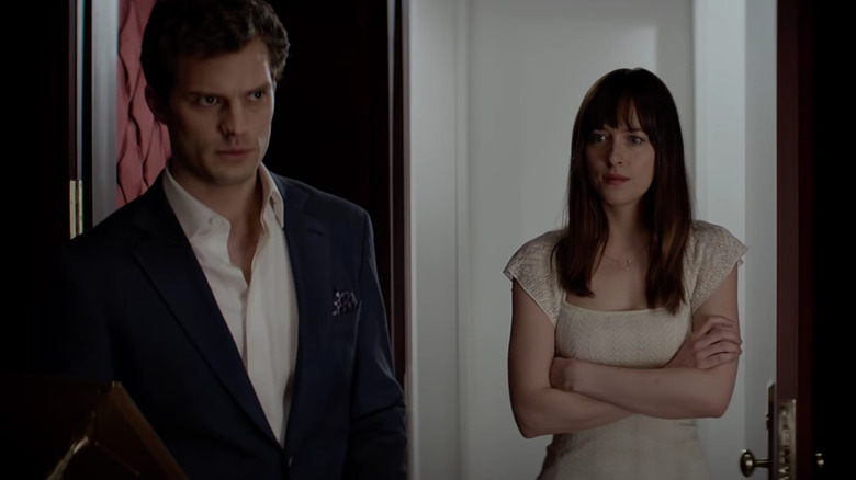 Dakota Johnson Jamie Dornan awkward